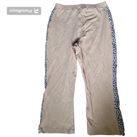 COTTON COUTURE BROWN SIDE STRIPE COMFY PANTS - M - Picture 3 of 9